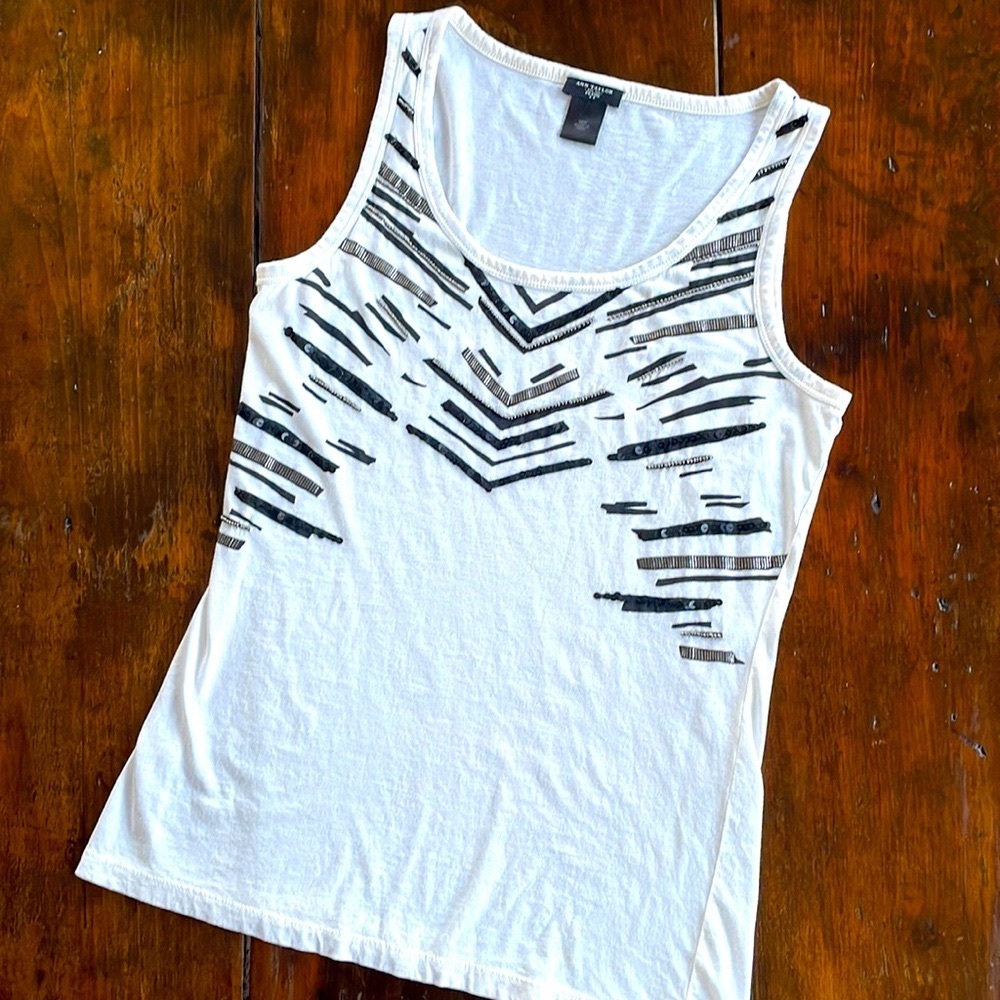 Ann Taylor Zebra Tank Top